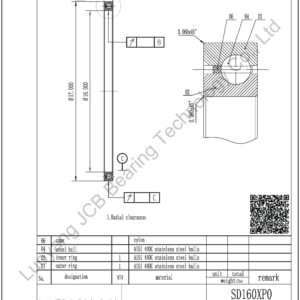 SD160XP0 KAYDON THIN SECTION