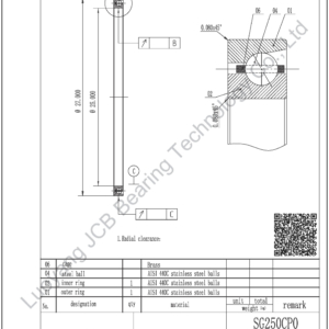 SG250CP0 KAYDON THIN SECTION