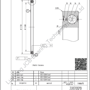 JU070XP0 KAYDON THIN SECTION BEARINGS