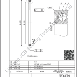 NB060CP0 KAYDON THIN SECTION BEARINGS