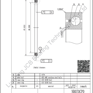 NB070CP0 KAYDON THIN SECTION BEARINGS